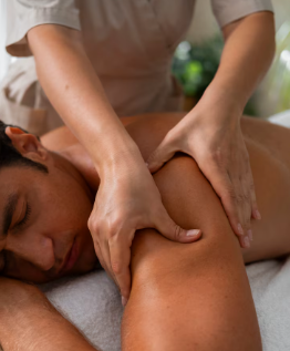 Persona sintiéndose aliviada