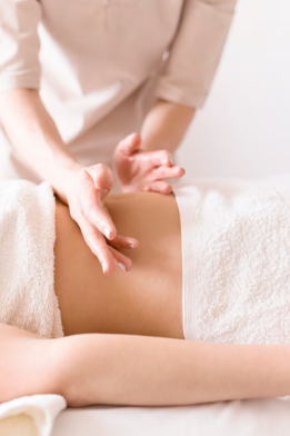 Persona sintiéndose aliviada